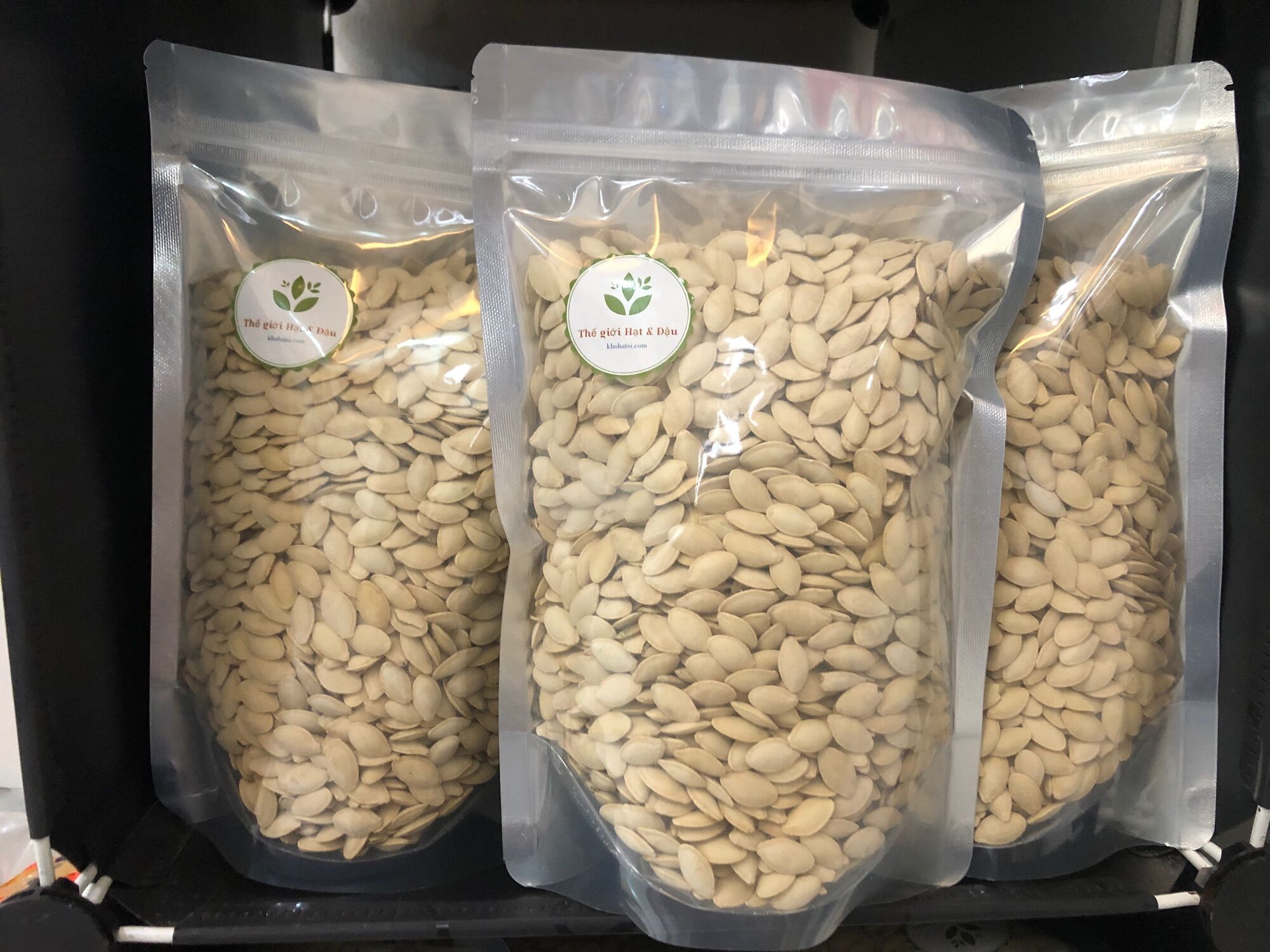 Hạt bí ta rang muối Hùng Ký túi 500g