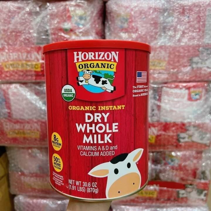 Sữa tươi dang bột Horizon Organic 870g - chính hãng Mỹ
