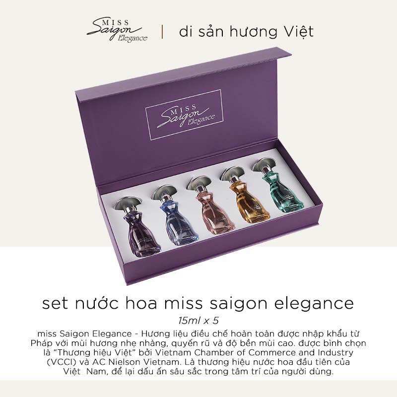  set 5 chai Nước hoa Miss Sài Gòn 15ml 