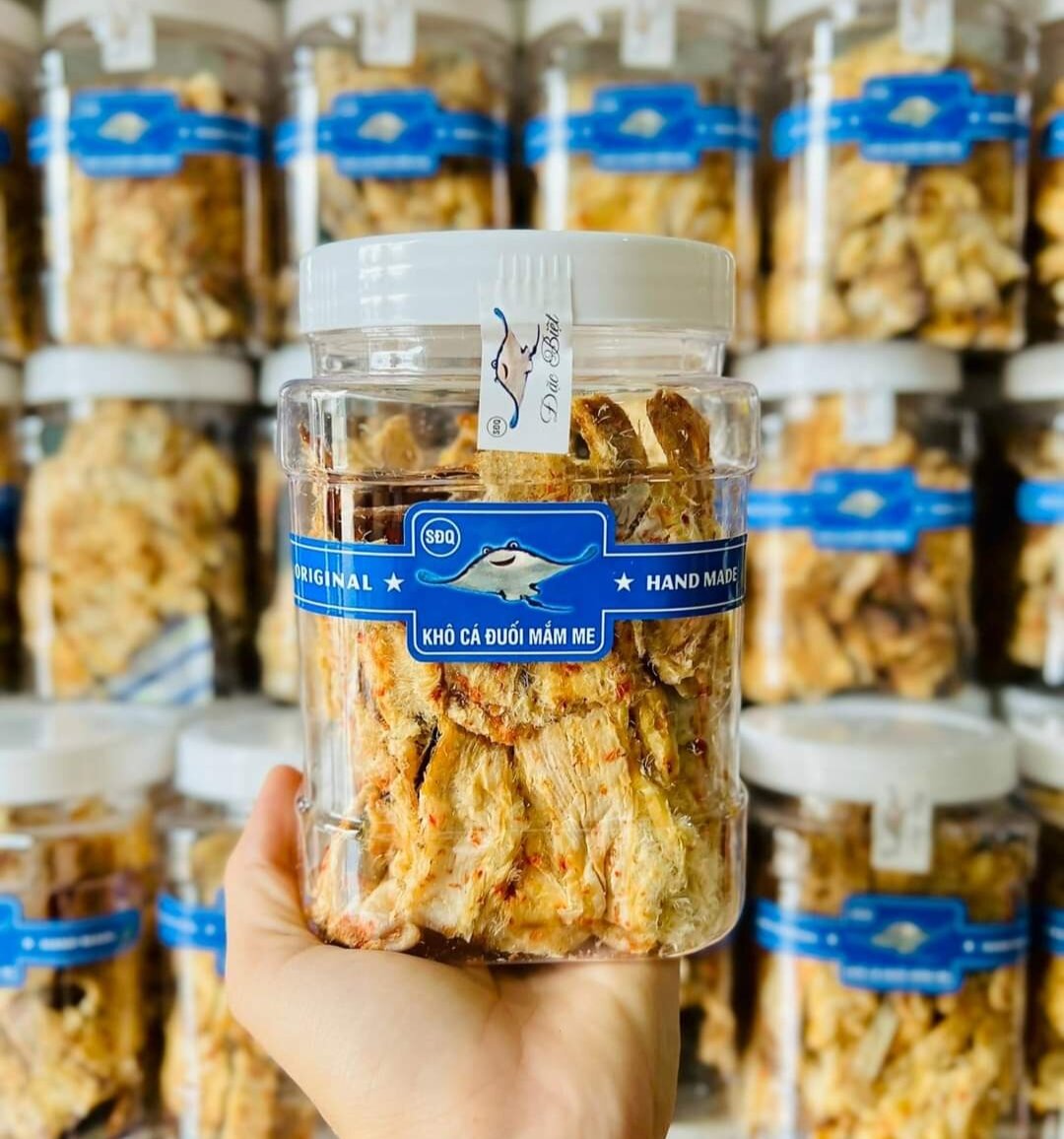 KHÔ CÁ ĐUỐI HỘP 350GR KÈM MẮM ME