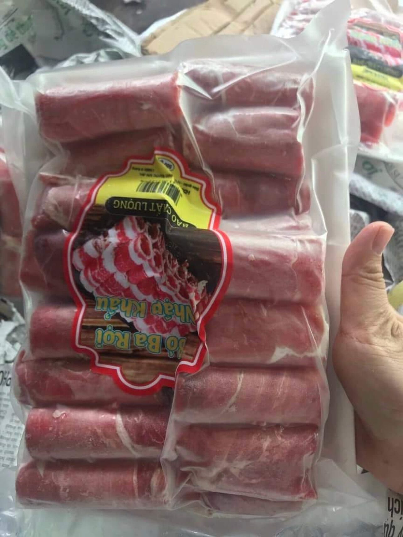 0,5kg Ba chỉ Bò cuộn Nhập khẩu siêu nạc (giao nhanh 2h tphcm)