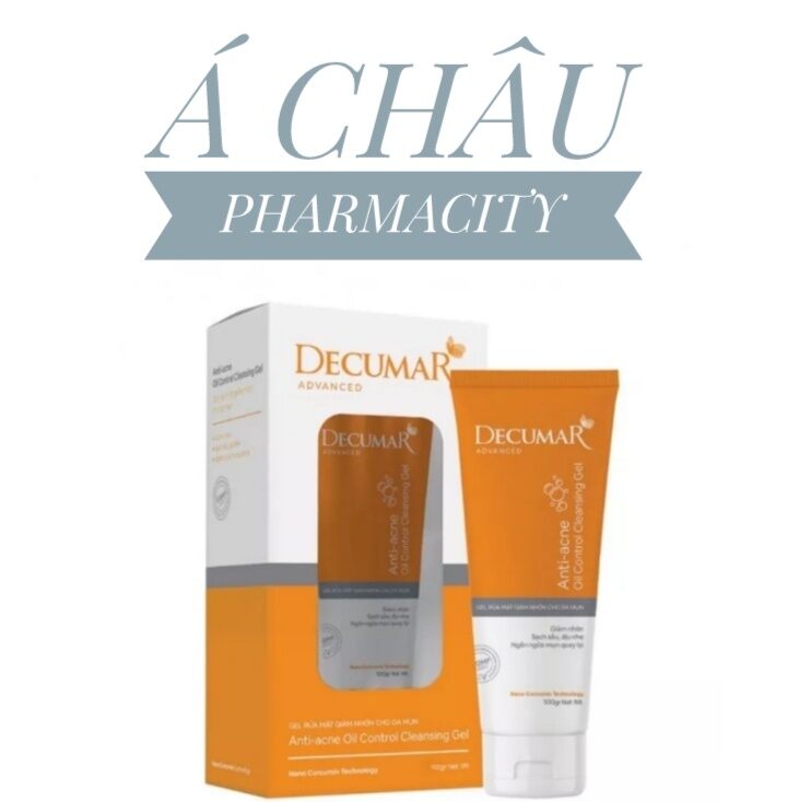 Gel rửa mặt dercuma advanced giảm mụn, giảm tiết dầu nhờn