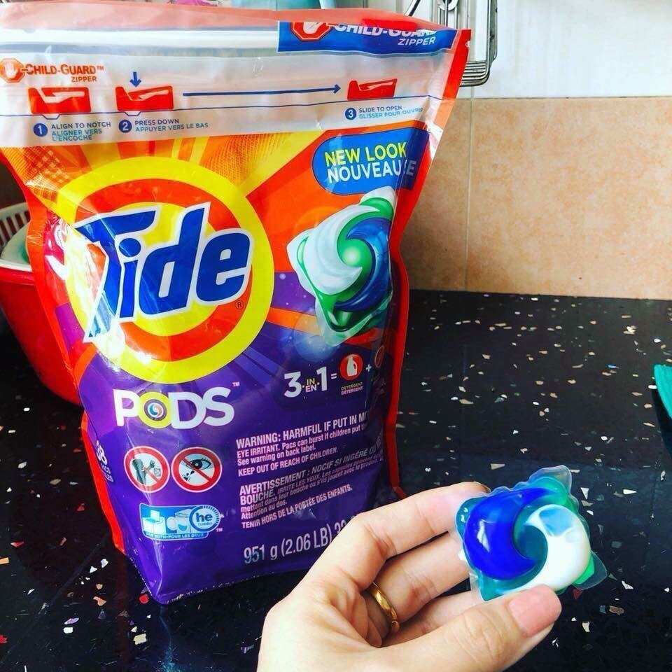 Thùng viên giặt TIDE Mỹ date mới-Mẫu mới