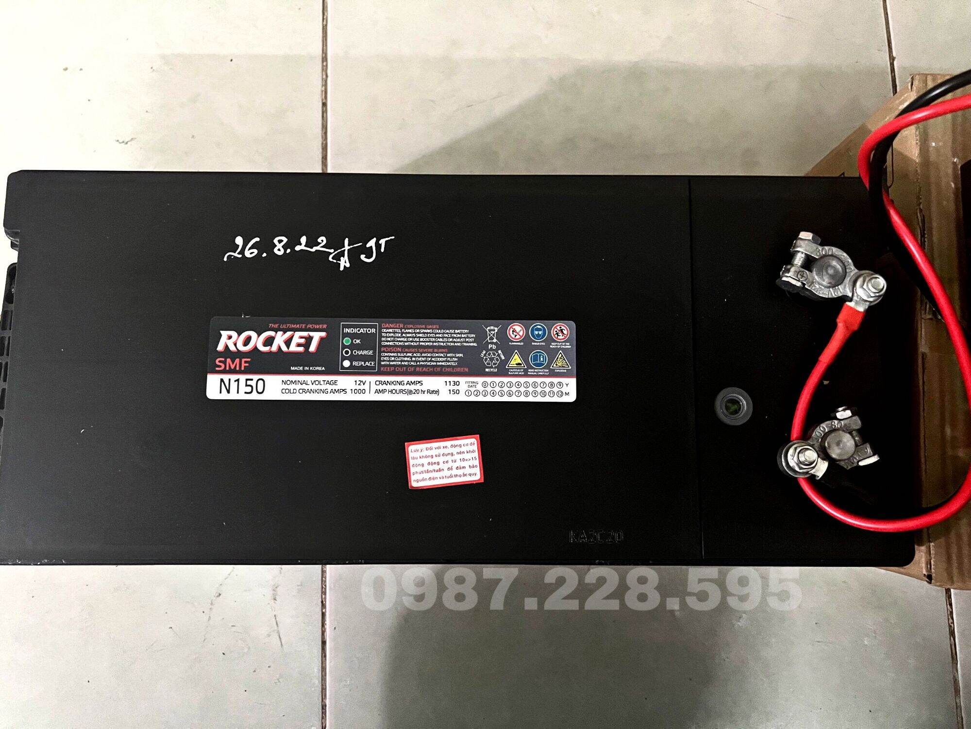 Bình Ắc Quy ROCKET N150 (12V-150AH) - Bình ắc quy khô