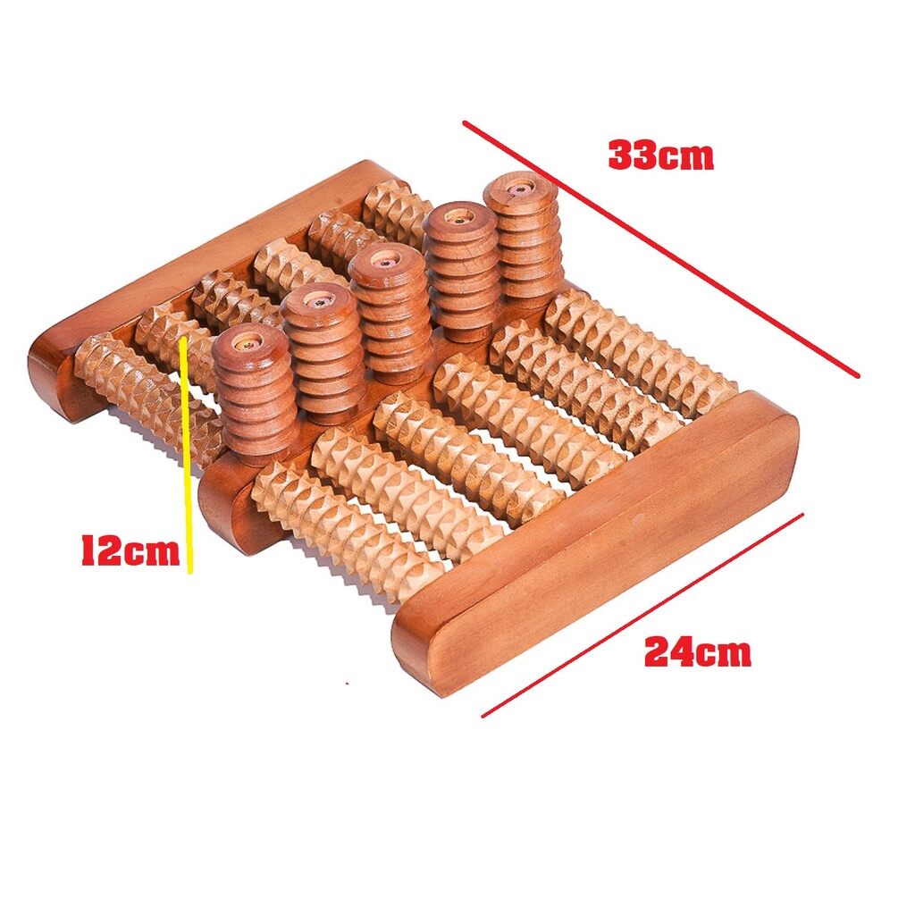Bàn lăn massage chân bằng gỗ 5x6 tốt