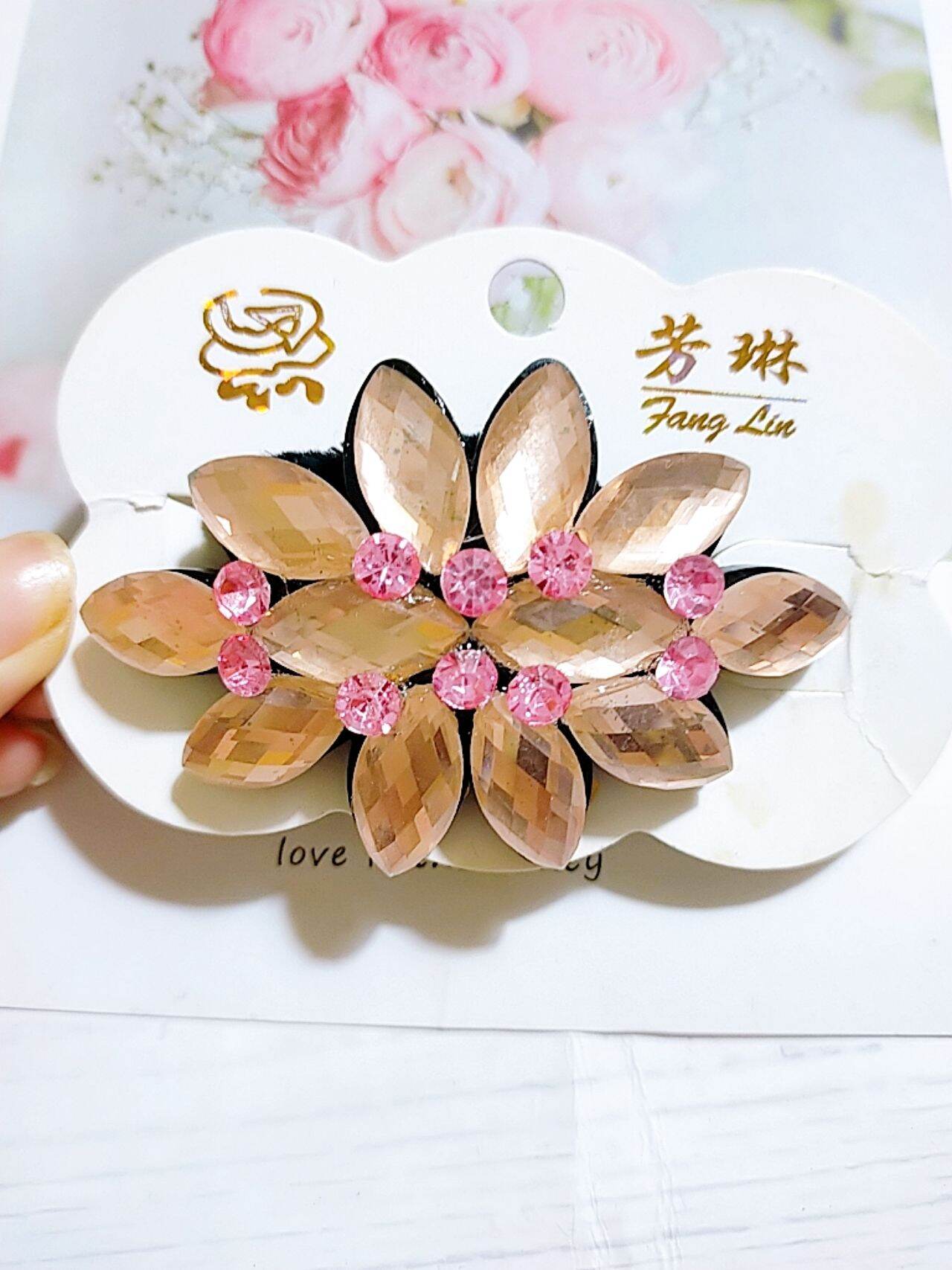 Dây cột tóc nhung đính pha lê