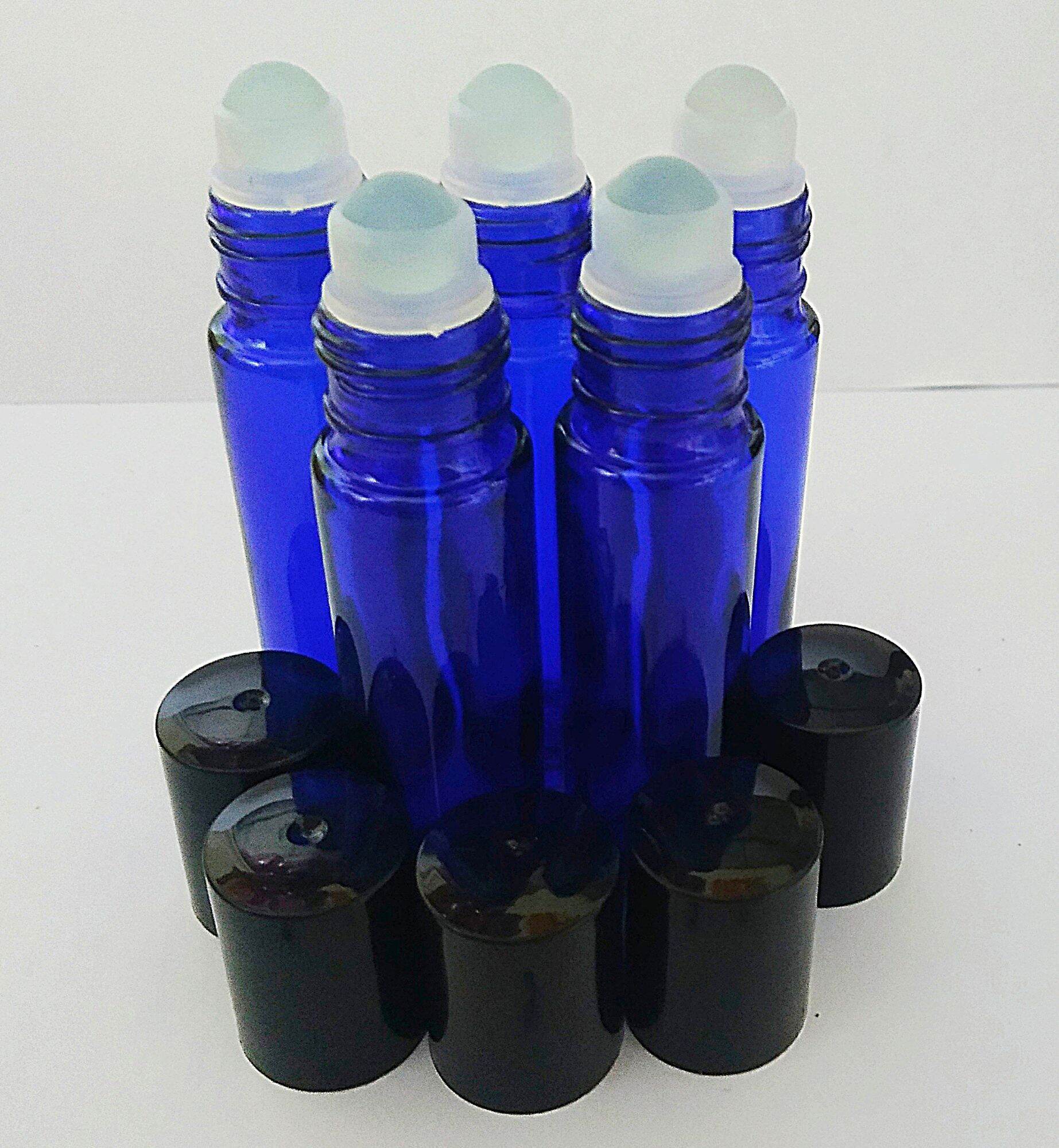 Set 5 cái chai lọ thủy tinh sanh dầy 10ml dạng lăn chiết nước hoa tinh dầu serum