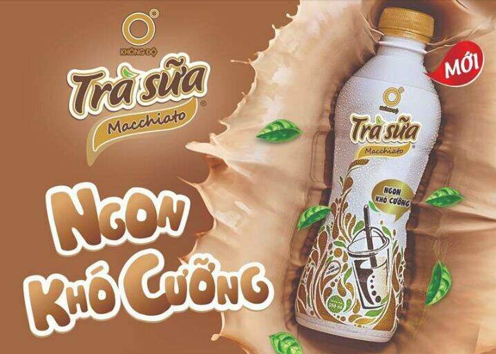 Thùng 24 chai trà sữa macchiato o độ mikl tea chai268ml date xa