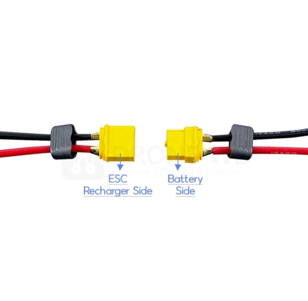 Jack Cắm XT60 Có Nắp Chụp Bảo Vệ (Cắm Pin Lipo, Nối Nguồn Điện)