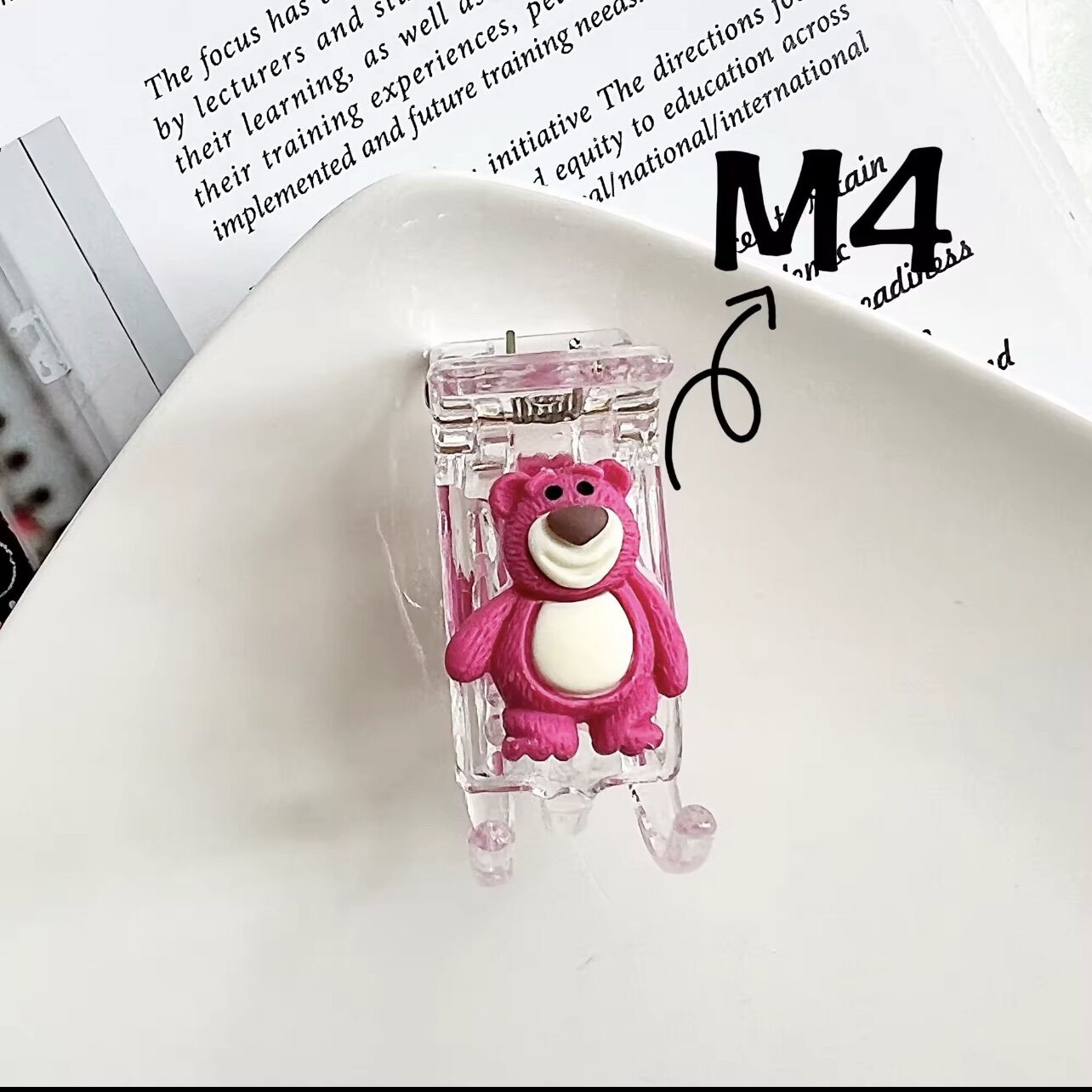 KẸP TÓC 3 RĂNG GẤU DÂU LOTSO
