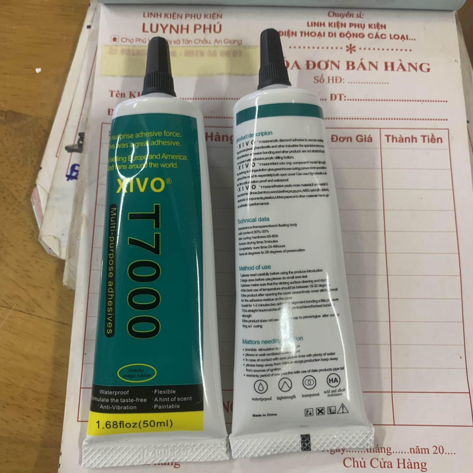 Keo dán màn hình b7000 t7000 ɡel đen ɡel trắng 50ml