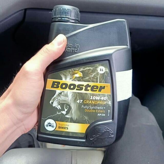 Nhớt Booster 4T Grandprix Fully Synthetic 10W40 dành cho xe số, tay côn