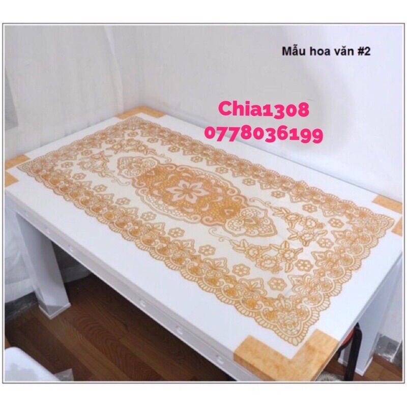 KHĂN TRẢI BÀN HOA VÂN NỔI CAO CẤP ( sỉ ib)