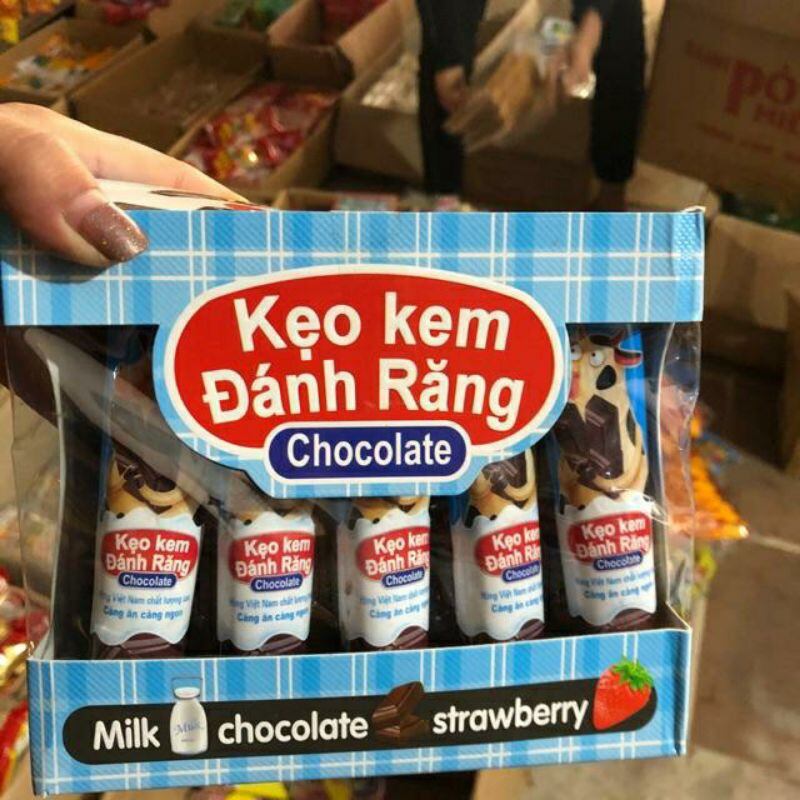 Hộp 20 tuýp kẹo hình tuýp  kem đánh răng ( sỉ đồ trẻ em)