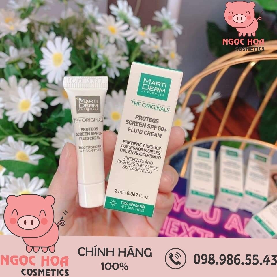 Kem chống nắng Quang phổ rộng Martiderm mini size 2ml