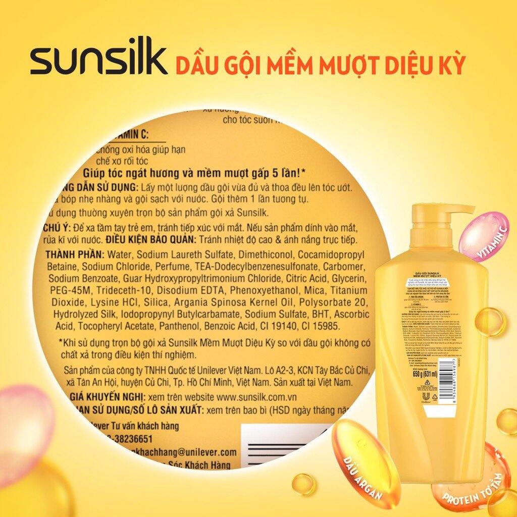 Dầu Gội Đầu Sunsilk chai 900g