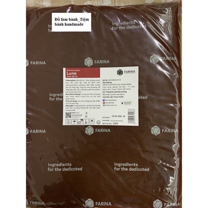 Nhân đậu đỏ Farina 1Kg