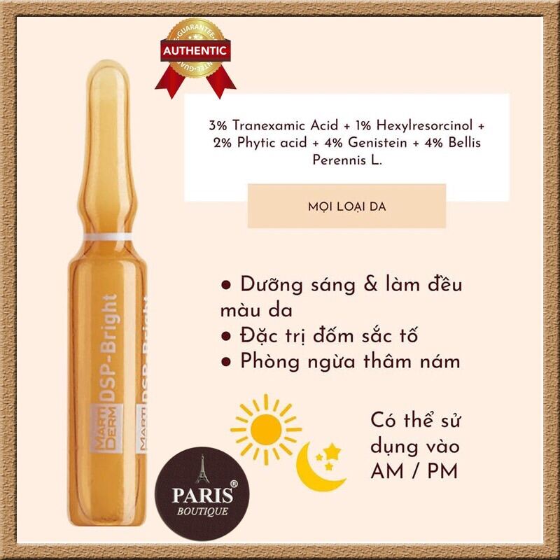 [Combo 5 Ống] Serum Dưỡng Trắng Dsp Martiderm