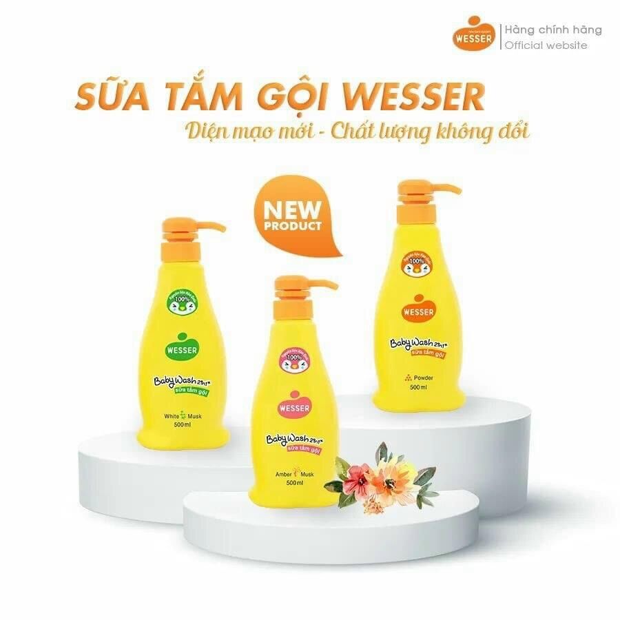 Sữa tắm wesser dành cho bé