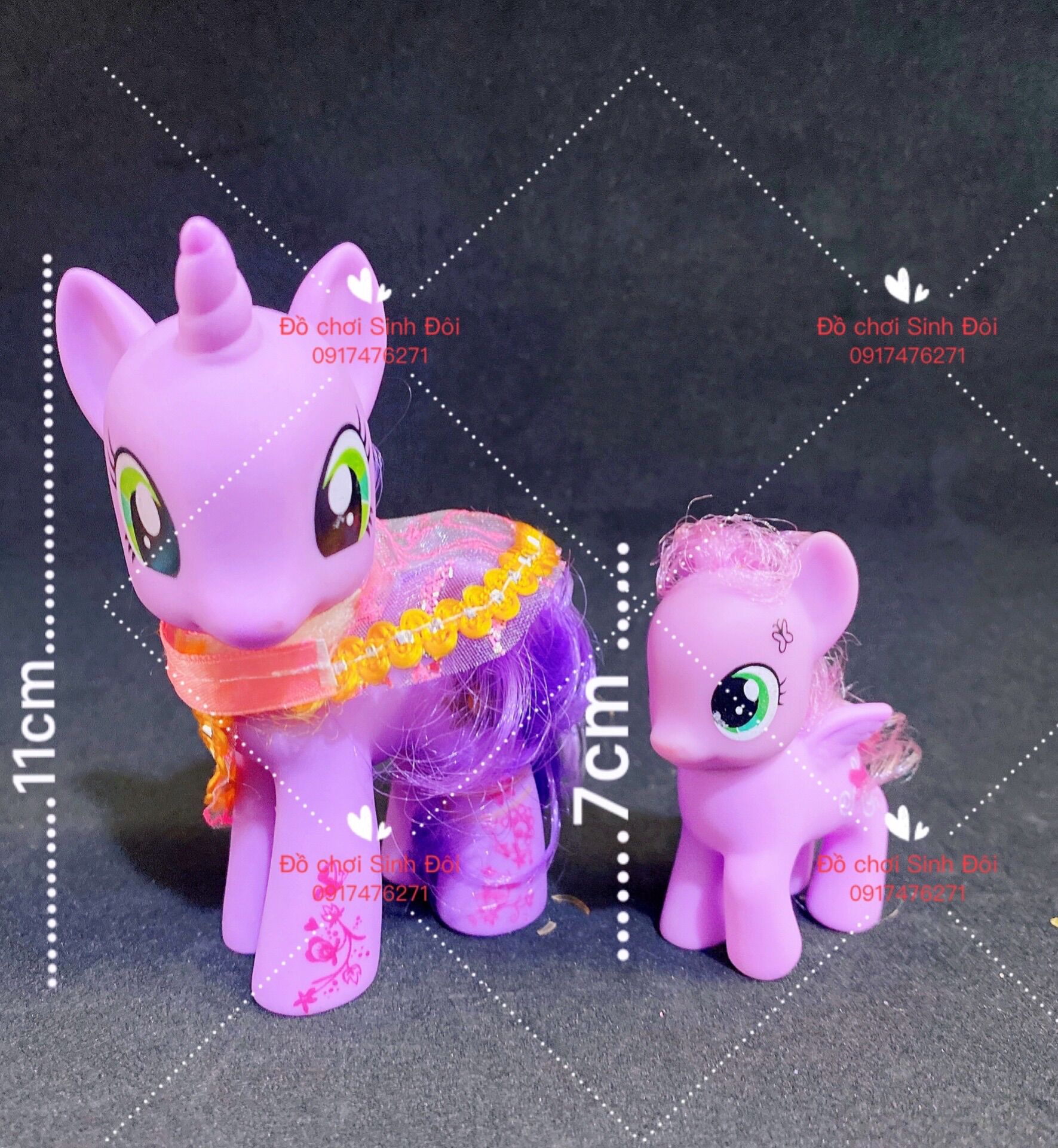 Mô hình ngựa pony - combo 6 con