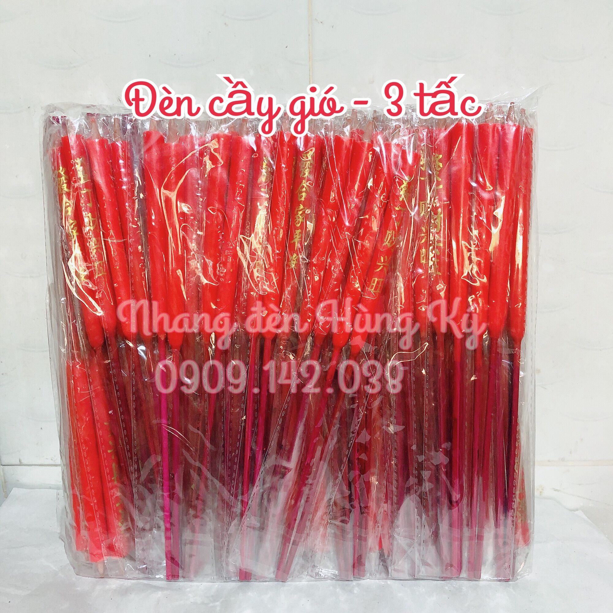 [HCM]Đèn cầy gió thắp ngoài trời không tắt