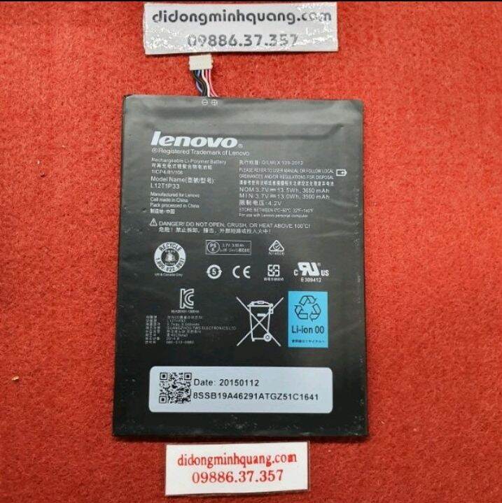 Pin lenovo a3000 l12t1p33 3650mah pin zin bóc máy
