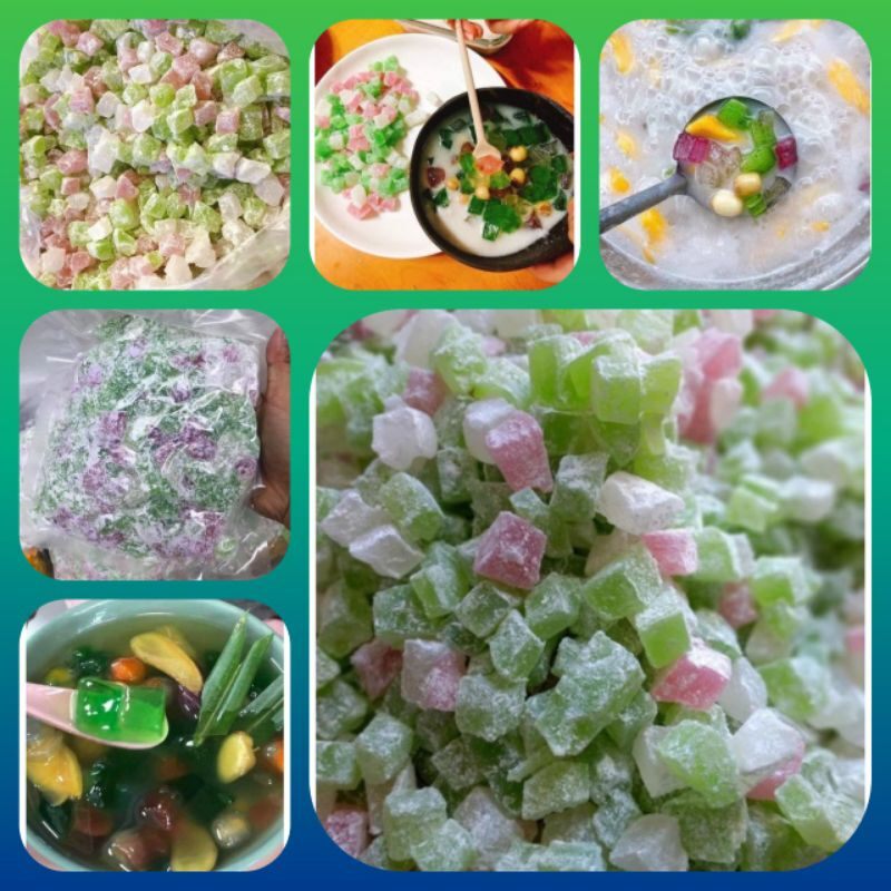 Thạch sắn dây nấu chè dạng viên 1kg hút chân không