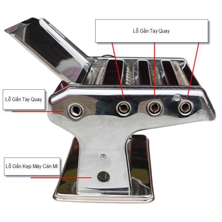 Máy cán mỳ, cắt mì 3 lưỡi dao