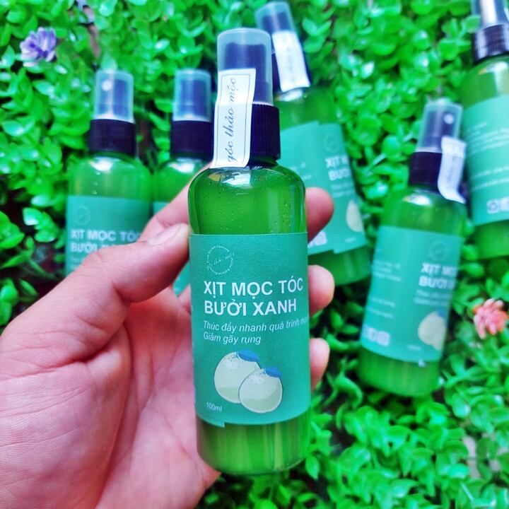 Xịt tinh dầu bưởi ngăn rụng tóc , ngăn gàu , giúp mọc tóc , dày tóc