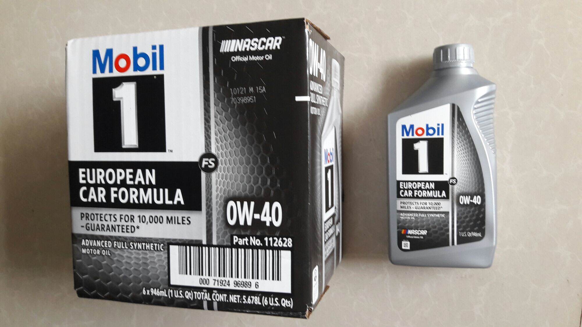 Thùng 6 chai Dầu nhớt Mobil 1 0W-40 946ml - Dầu nhớt Mobil nhập khẩu Mỹ