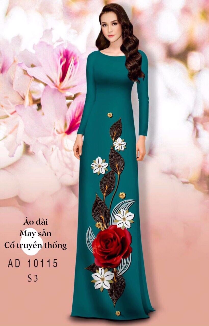 Áo dài truyền thống may sẵn kèm quần