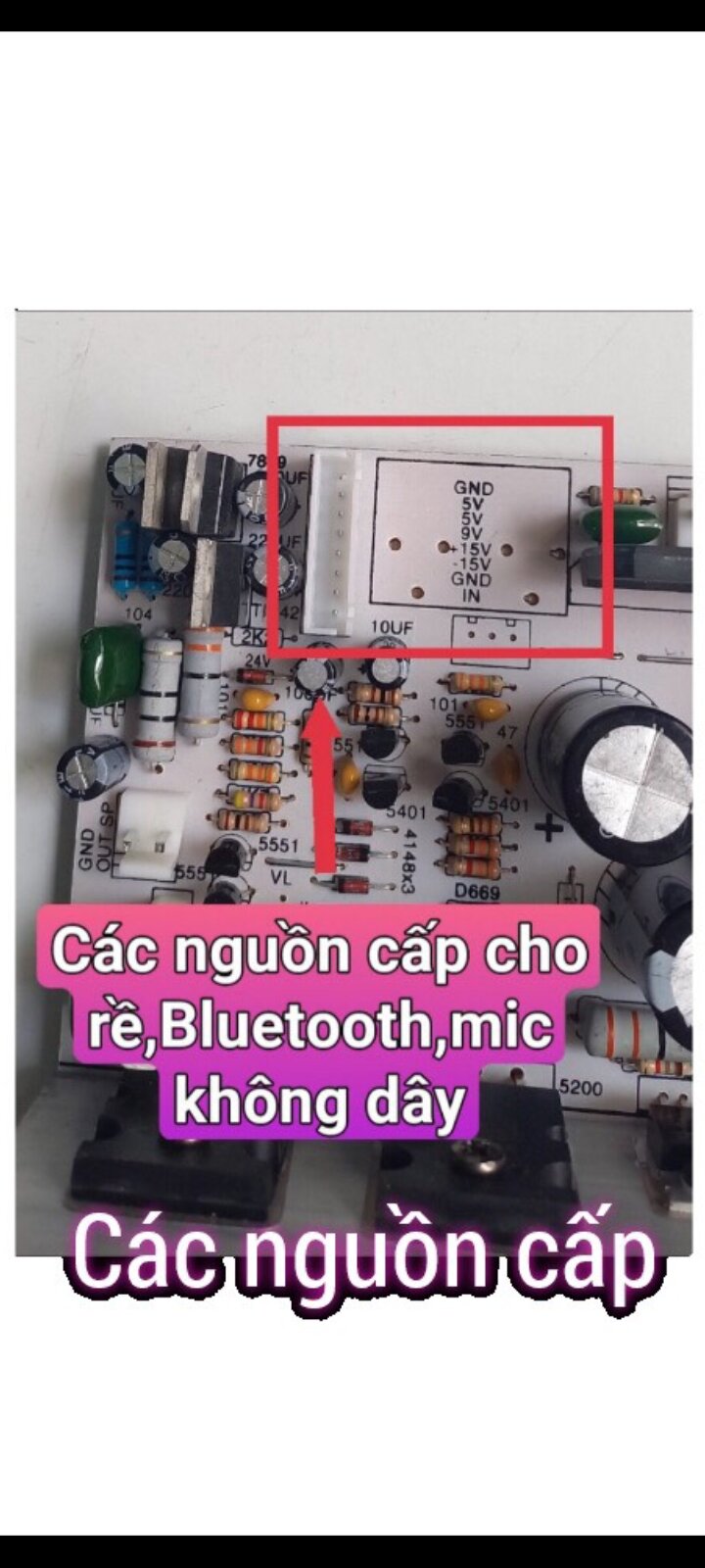 Mạch loa kéo K1000 chuyên cho loa kéo xách tay