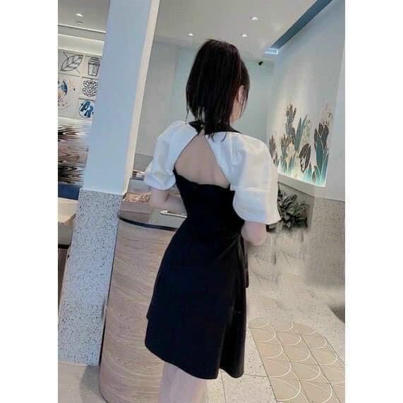 (SHOP BIGSIZE nữ 50kg đến 90kg) đầm D71 tay phối mini