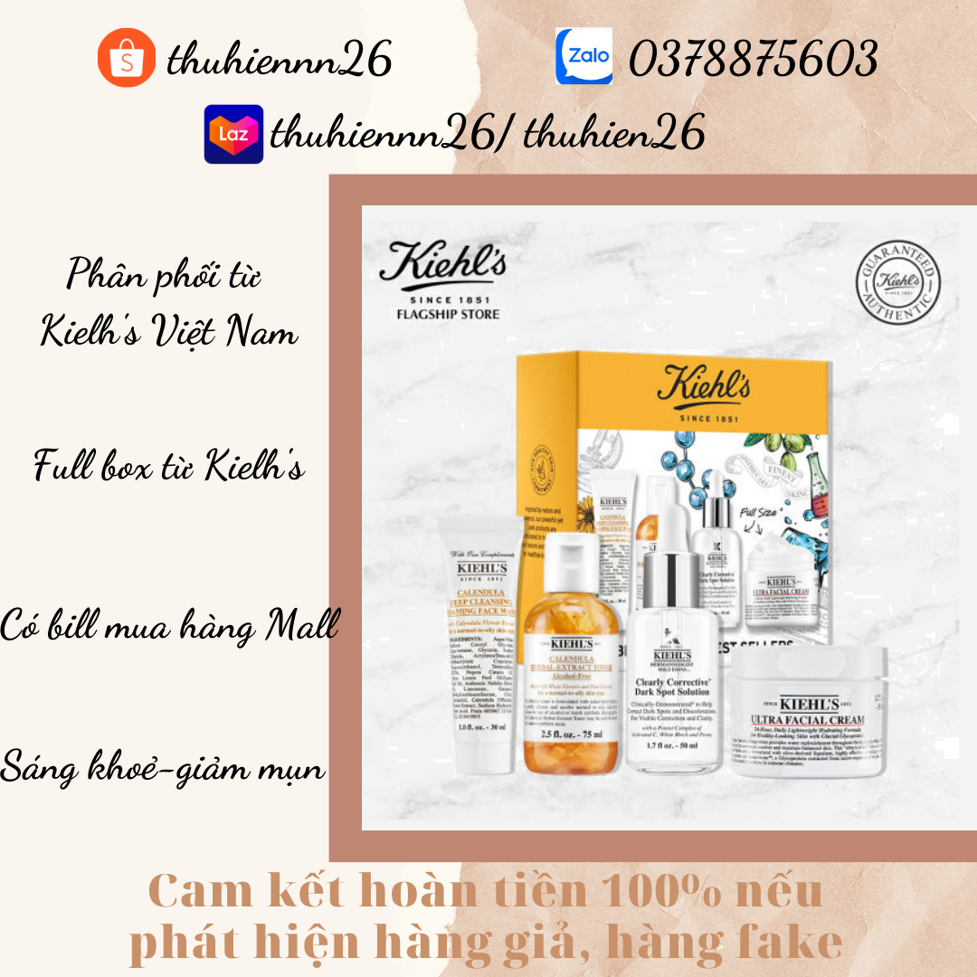 Bộ dưỡng da sáng khoẻ & giảm mụn kielhs