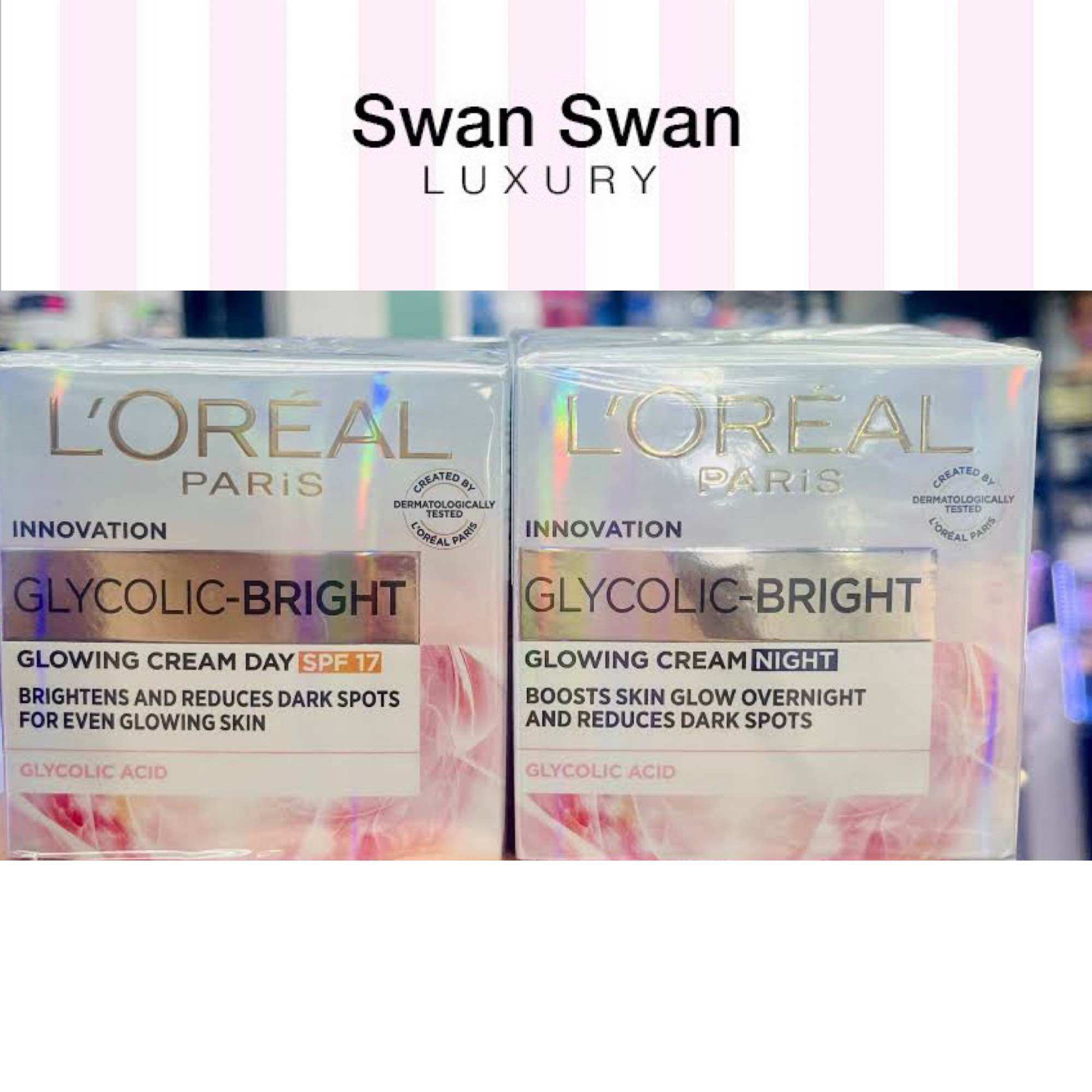 Kem Nám Ngày Loreal Glycolic Bright Sáng Da 15ml