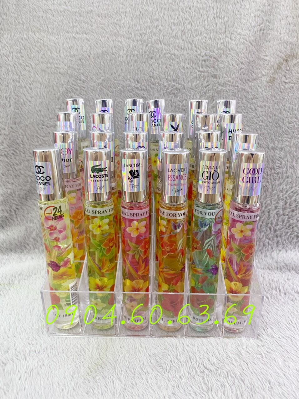 Nước hoa chiết đủ hương 15ml dạng xịt