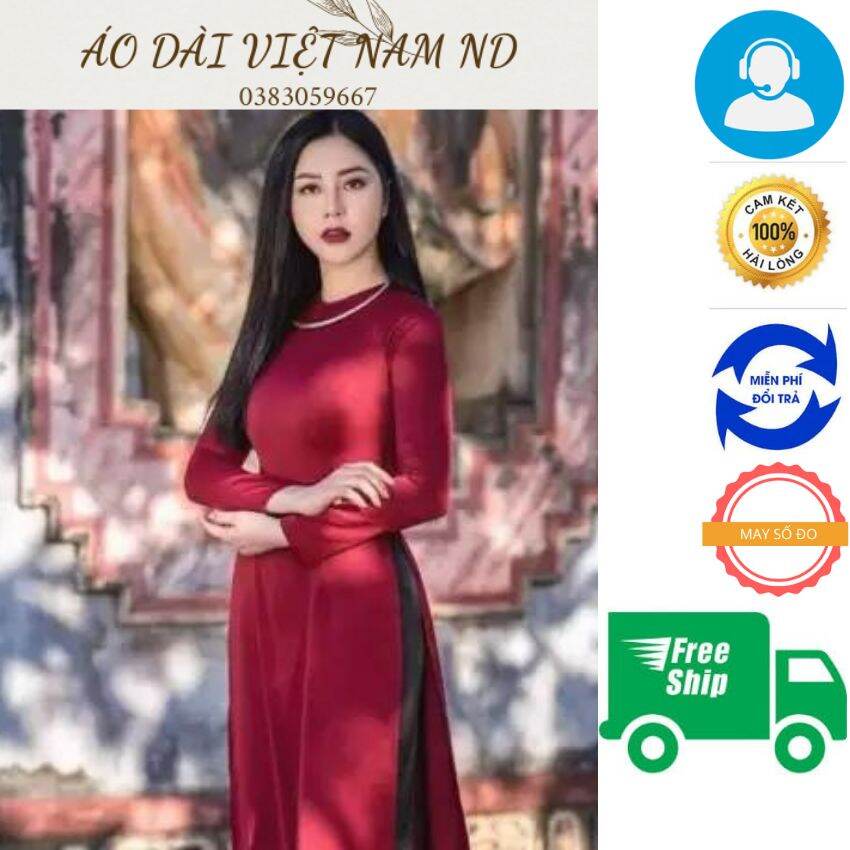 Áo Dài Truyền Thống Cổ Tròn