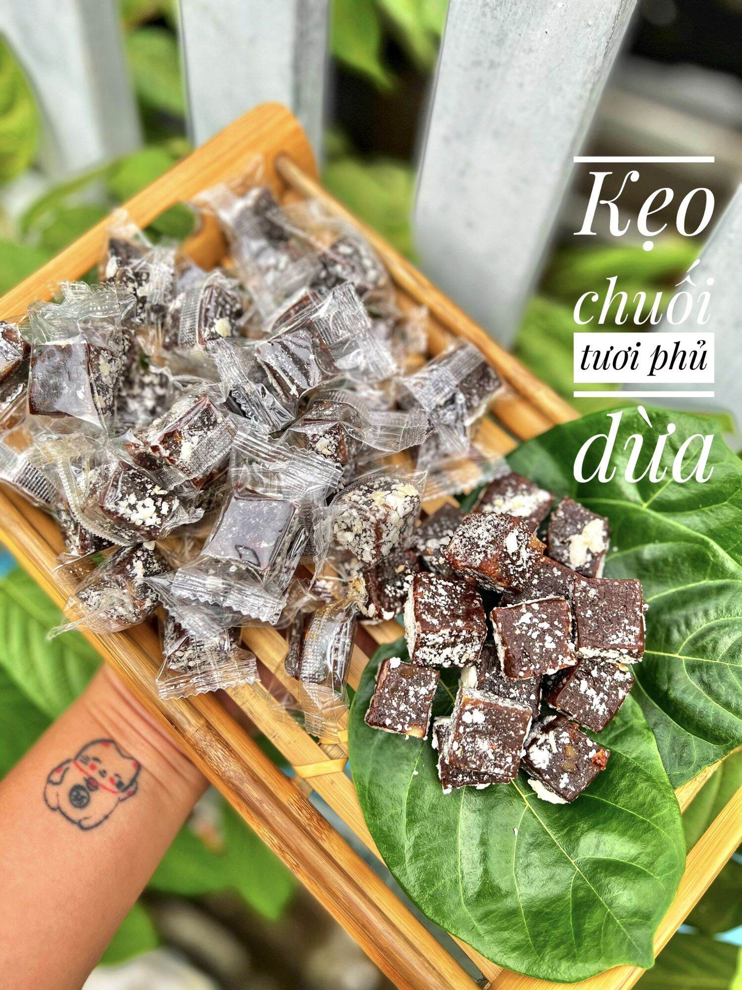 Kẹo chuối tươi phủ dừa 500g