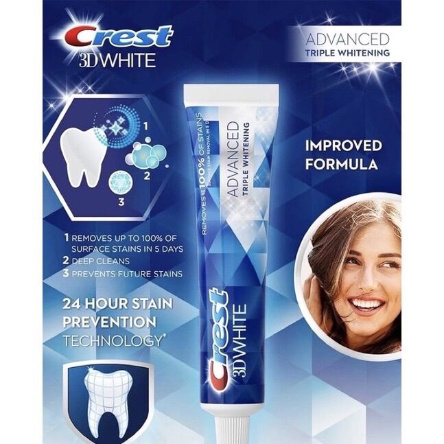 [AUTH-ĐỦ BILL] KEM ĐÁNH RĂNG CREST ADVANCED