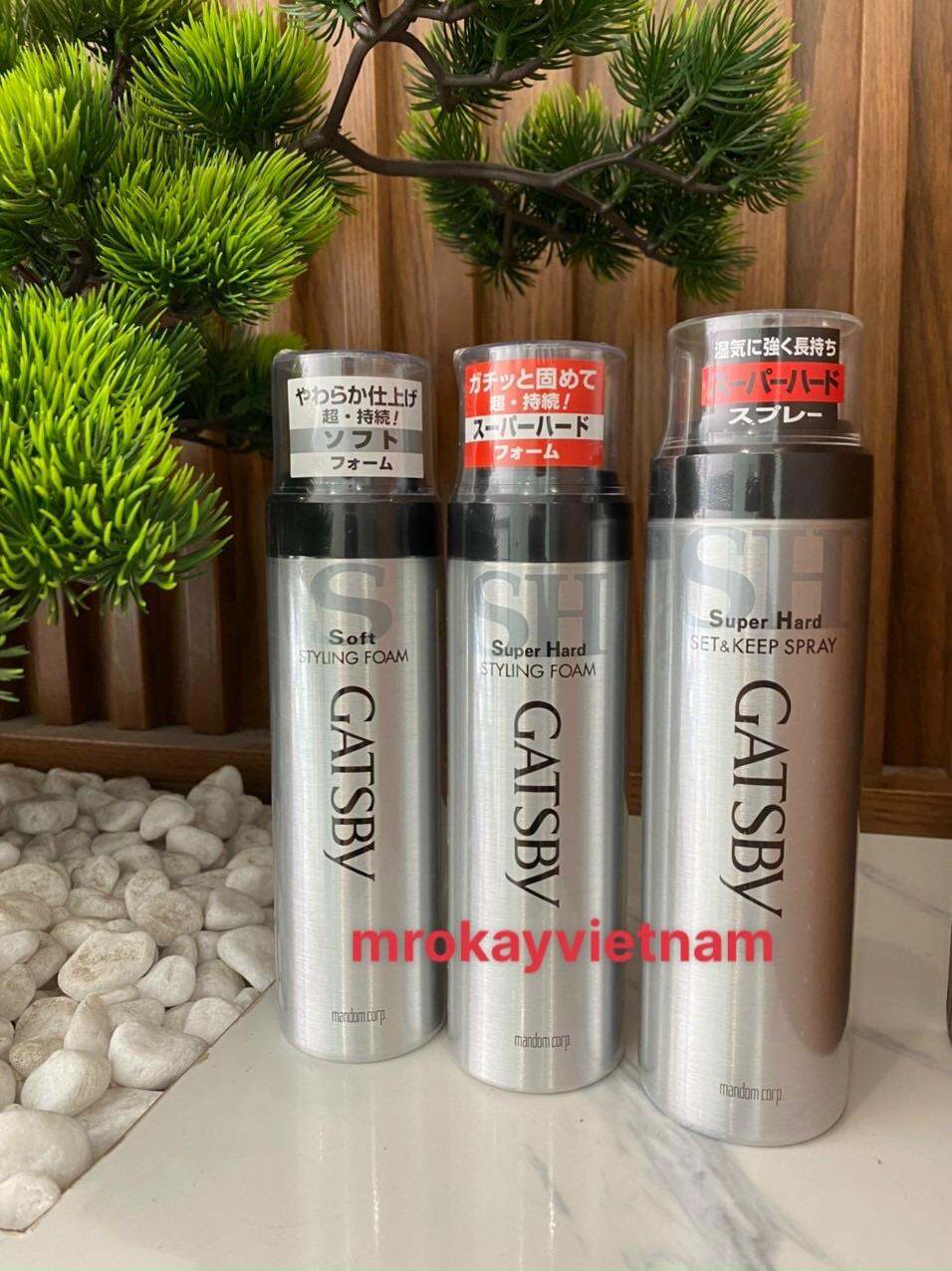 GATSBY GÔM XỊT TẠO KIỂU TÓC SIÊU GIỮ NẾP KHÔNG BẾT DÍNH (NHẬP KHẨU NHẬT BẢN)