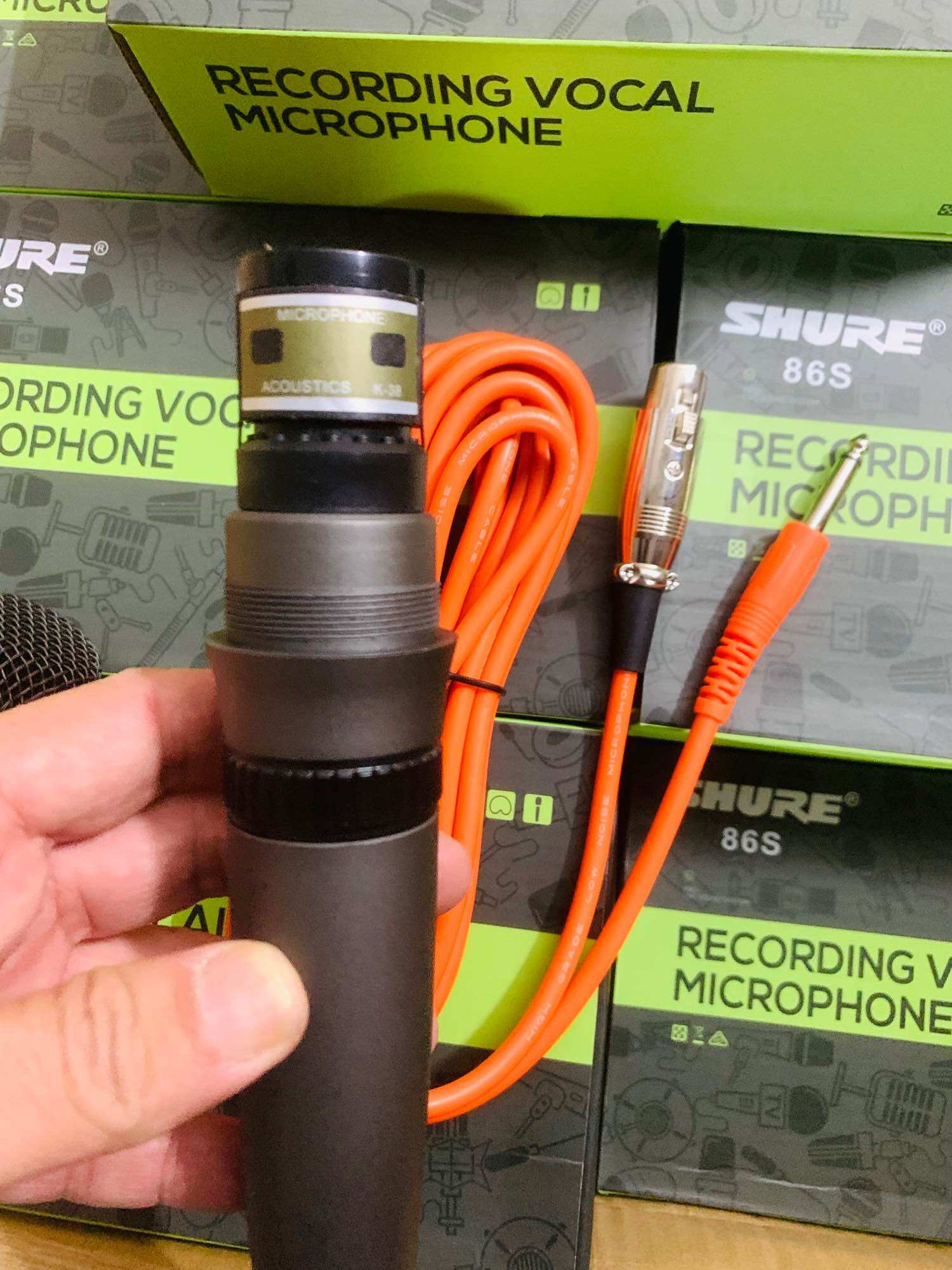 Mic shure 86 s mic cao cấp chống hú, hát nhẹ