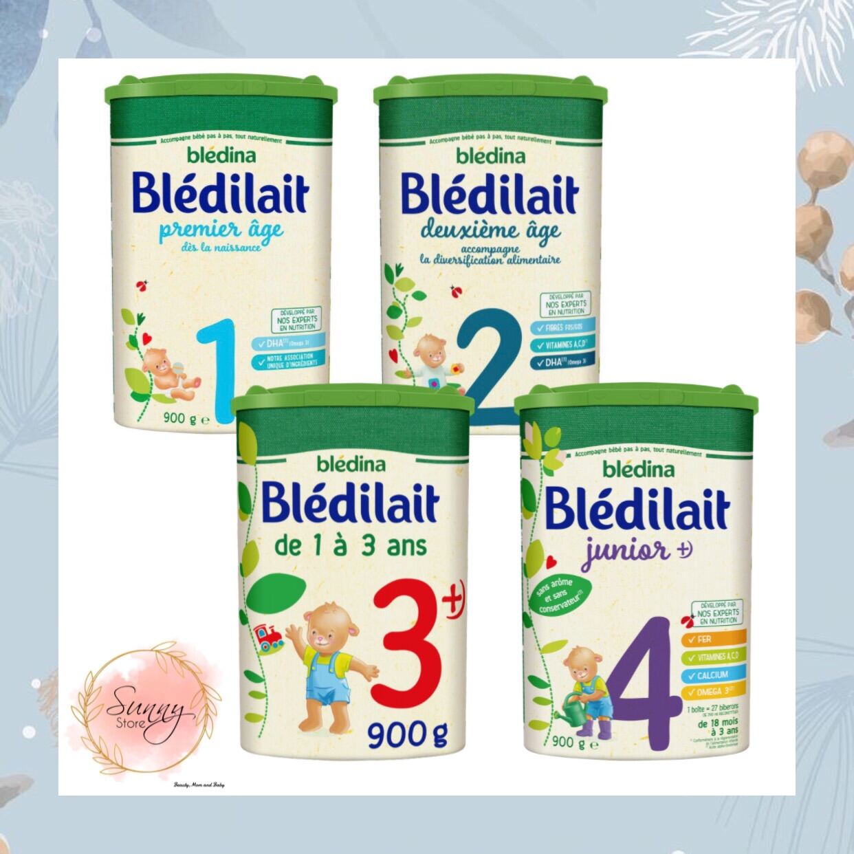 Sữa bột Blédilait Bledina số 1 900gr cho bé từ 0-6 tháng