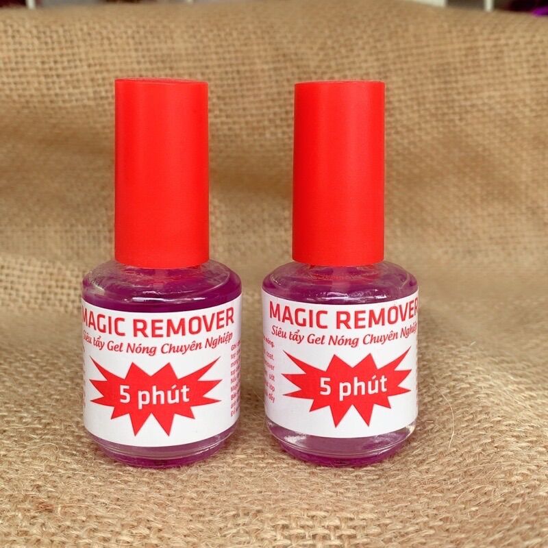 phá gel Magic remover chai đỏ,phá gel,phá bột chỉ 5p là bung