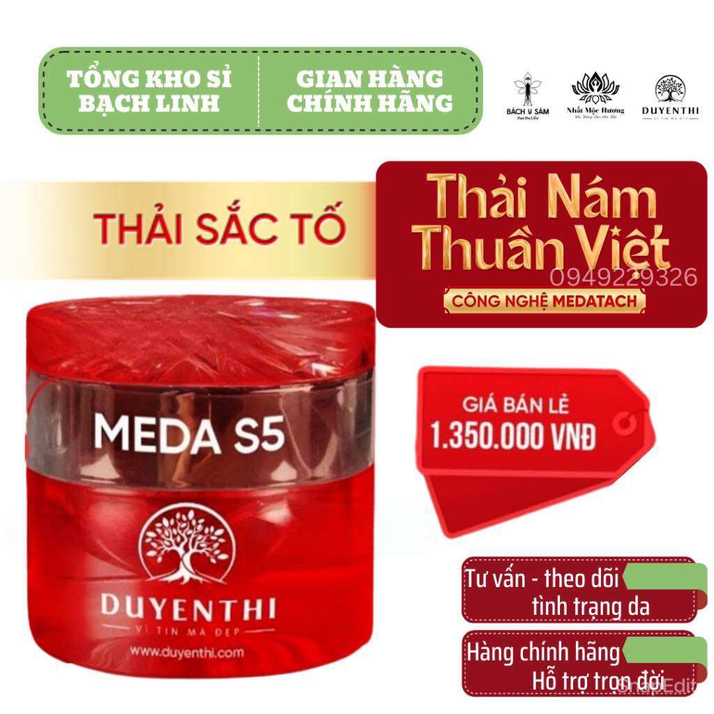 Cao meda s5 duyên thị 30gr - cao thải sắc tố nám tại nhà bách y sâm - thải nám thuần việt