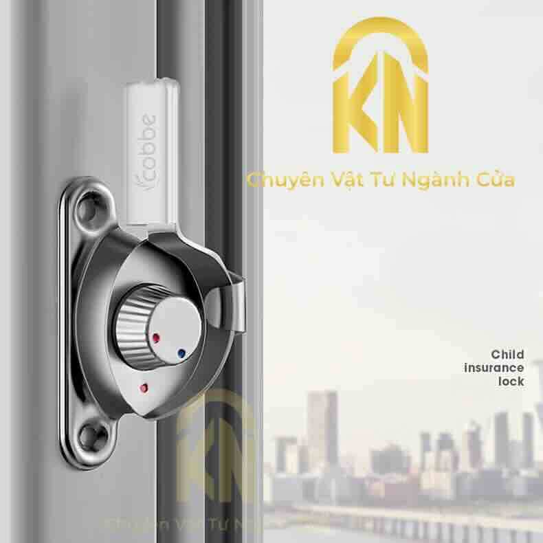 [ Sò inox ] Khoá sò vặn xanh đỏ chất liệu inox - Khoá sò cửa sổ lùa