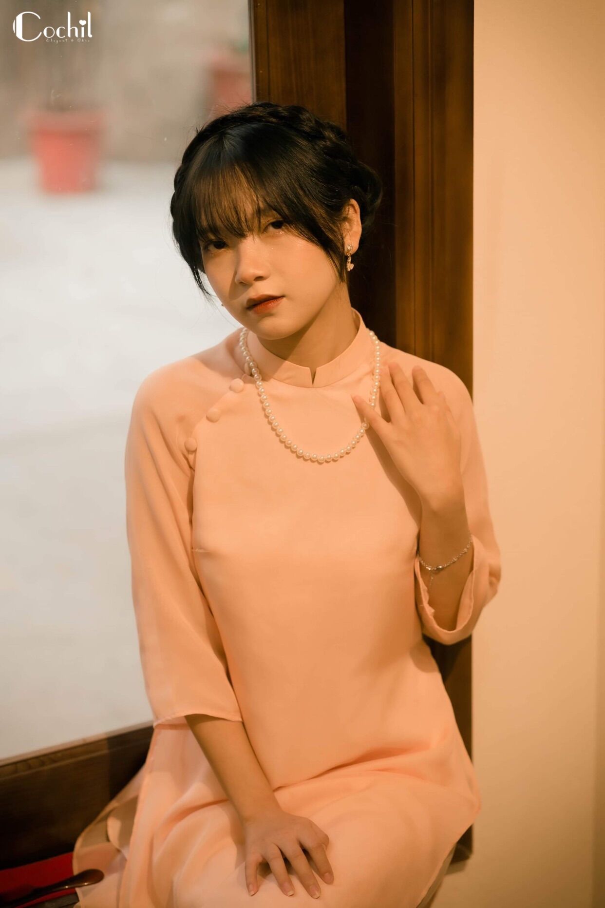 Áo Dài Cách Tân Dáng Suông (Kèm quần) - AD009