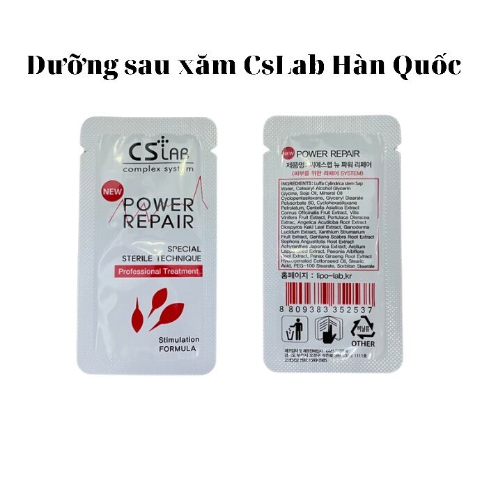 Dưỡng sau xăm CsLab Hàn Quốc
