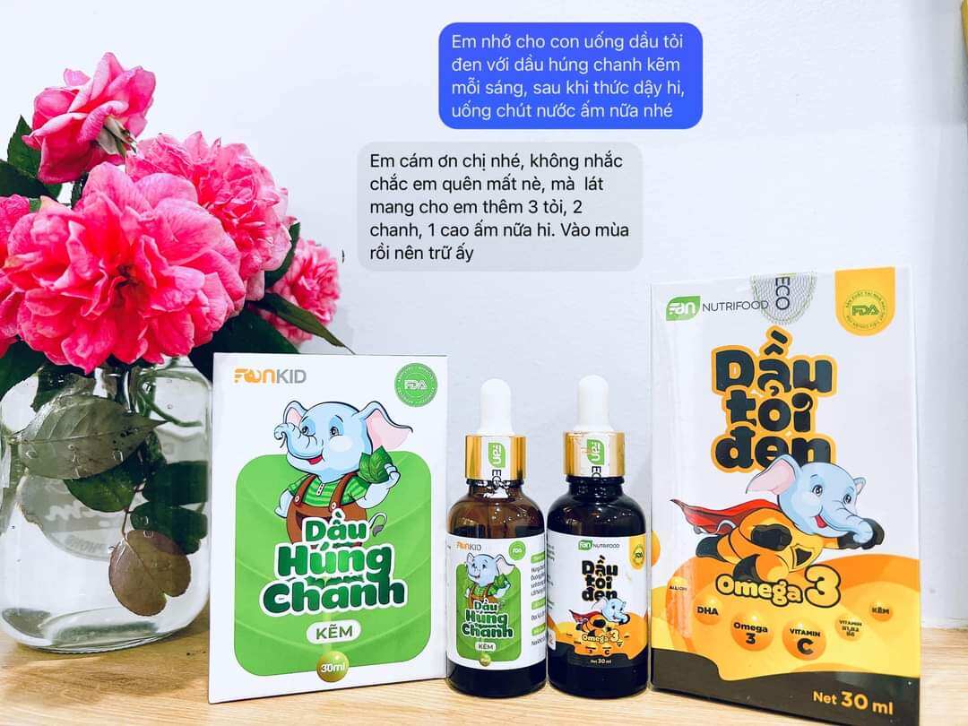 Faneco - combo dầu tỏi đen + dầu húng chanh