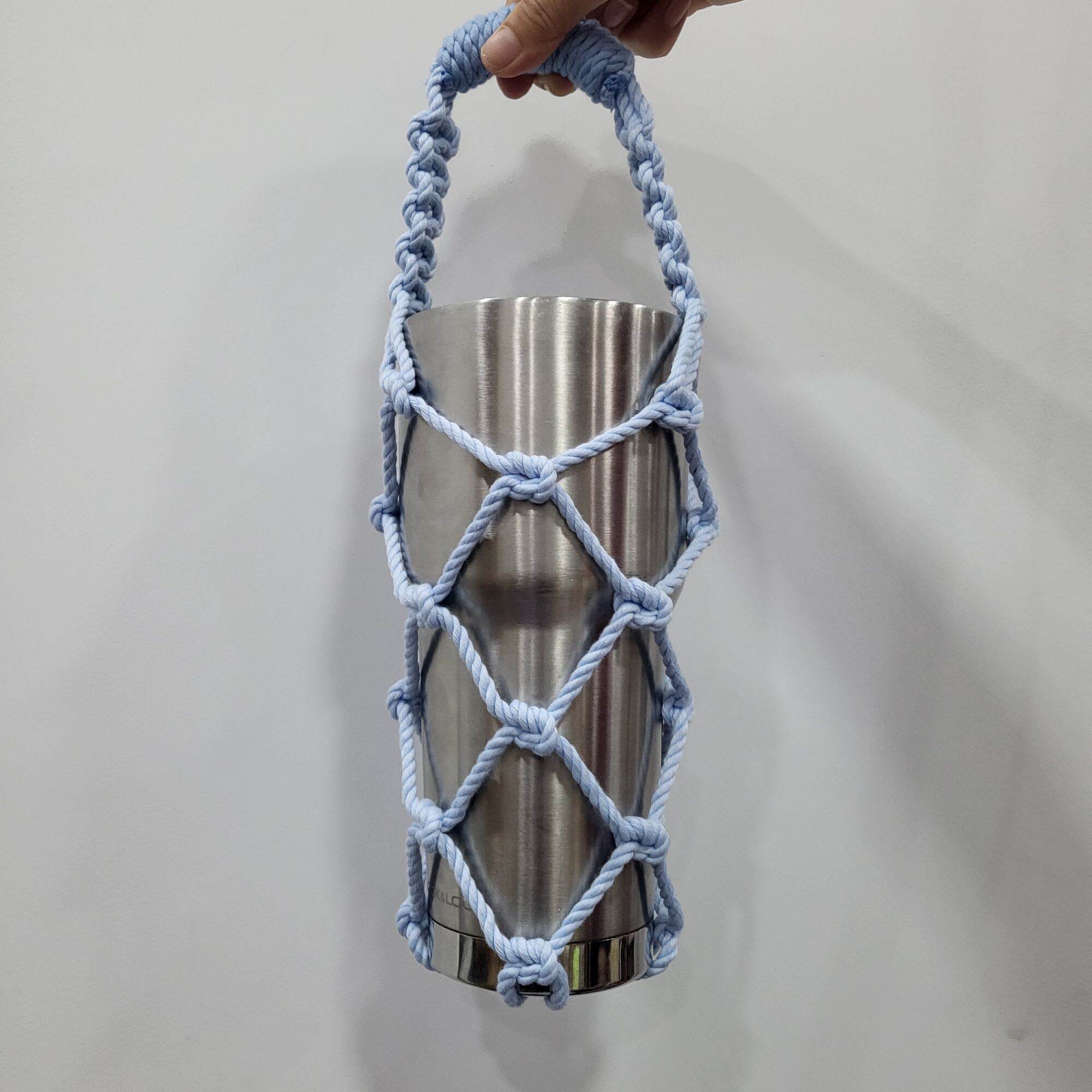 Túi đựng bình giữ nhiệt sợi len macrame