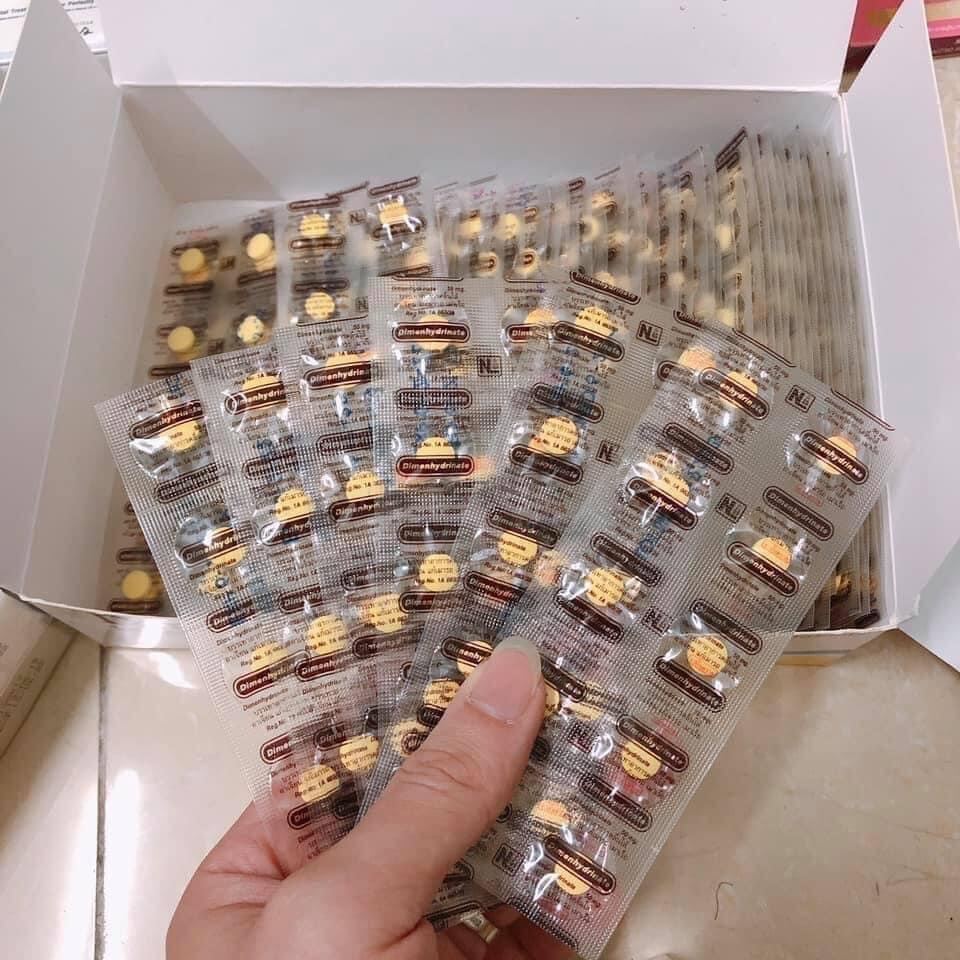 Vỉ 10 viên hỗ trợ chống say tàu xe Thái Lan